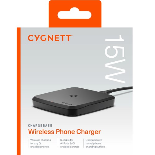 CYGNETT CHARGEBASE 15W Wireless Phone Charger